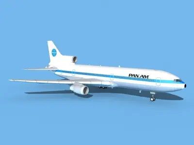 Lockheed L-1011 Pan American 3D model