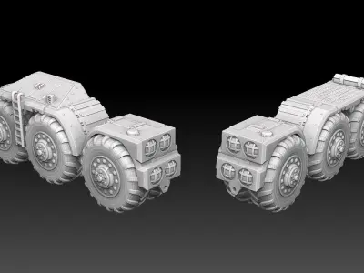 Heavy Truck Tires 3D print model