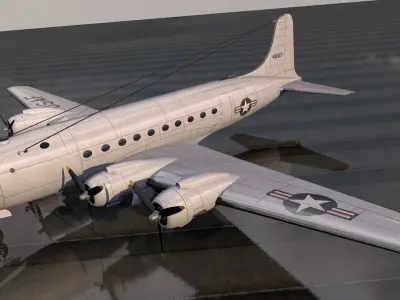 Douglas DC-4 - C-54 Skymaster 3D model