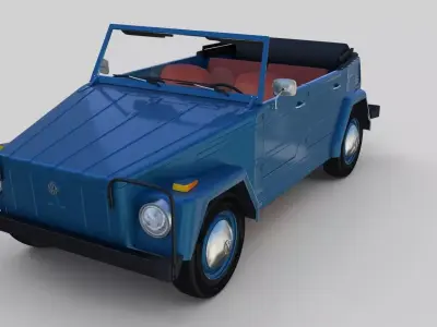 VW 181 Thing with interior 3D model