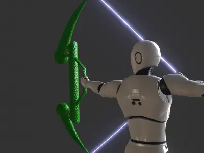 Strange bow Low-poly 3D model