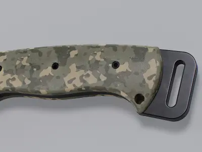 Knife-Combat Low-poly 3D model