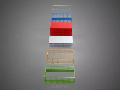 ALL TYPE UTILITY CAGE TRAY SUV UTE PICKUP TRUCK CAR LORRY VAN 3D model