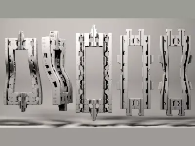 Industrial Structures -Pack num1 3D model