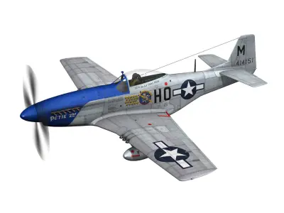 North American P-51D Mustang - Petie 2nd 3D model