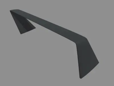 Car Spoiler 018 Low-poly 3D model