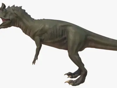 4K Textures Cryolophosaurus Low-poly 3D model