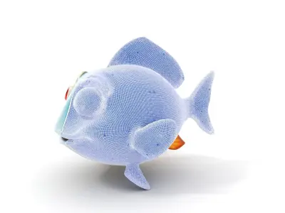 Cartoon Fish Model Pack for Animation and Games Low-poly 3D model