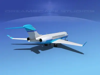 Bombardier Global 5000 V14 3D model