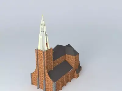 A-akerk church Free 3D model