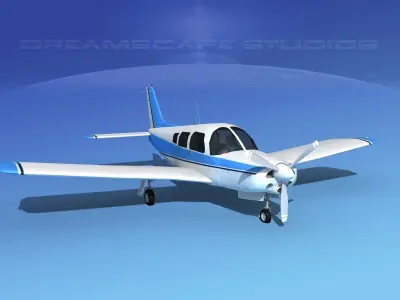 Piper Turbo Arrow 240 V04 3D model