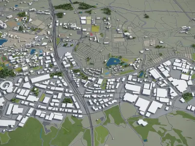 Taiwan - full country map 3D model