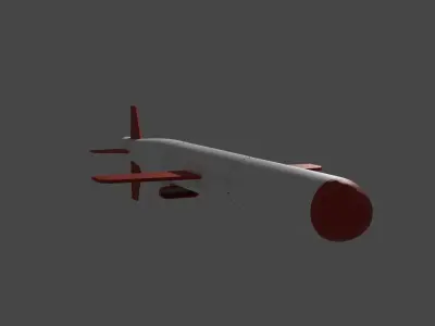 BGM-109 Tomahawk cruise missile 3D model