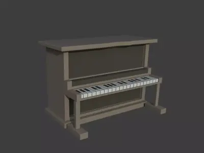Piano Low-poly 3D model