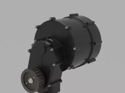 electric motor for motorcycle 3D model