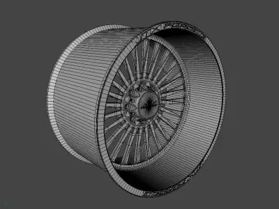WHEEL BASED on JTX FORGED STILETTO 3D model