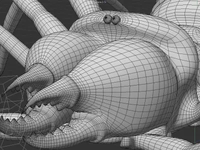 Monstrous Solifugae Low-poly 3D model