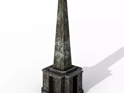 Stoodley Pike Low-poly 3D model