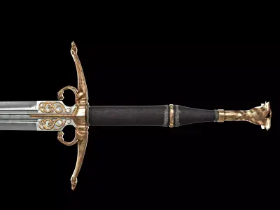 Dragons sword 3D model