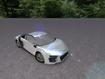 Audi R8 Sport Car Free 3D model