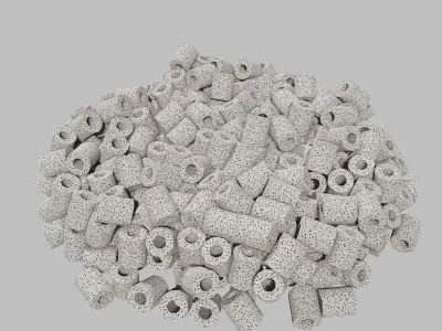 Biotubes pile of gravel 3D model