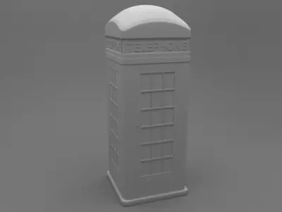 Phone Booth 3D model