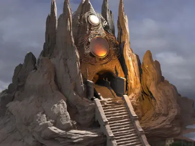  Tomb of pharaohs mount 3D model