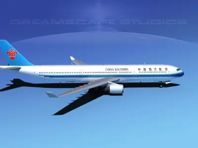 Airbus A330-300 China Southern  3D model