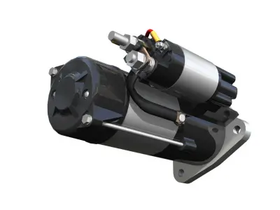 Starter motor 3D model