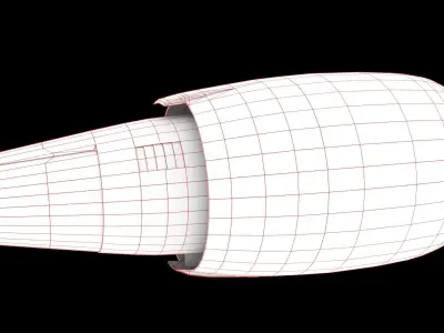 General Electric CF6 80C2 Optimized for Flight simulator use 3D model