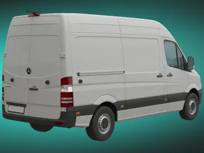 Mercedes-Benz Sprinter 2015 PanelVan L2H2 3D model