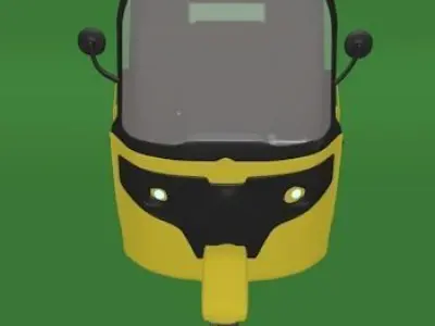 moto taxi Low-poly 3D model