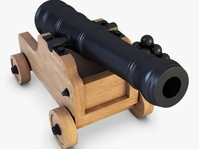 Ancient Cannon 3D model