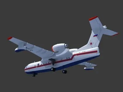  Altair White Airplane 3D model