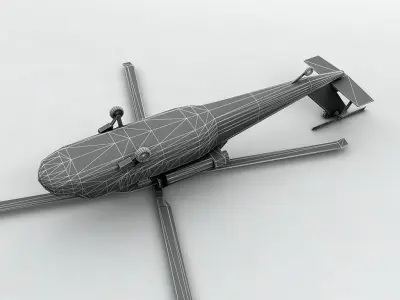 UH 60 Blackhawk Helicopter -1 Low-poly 3D model