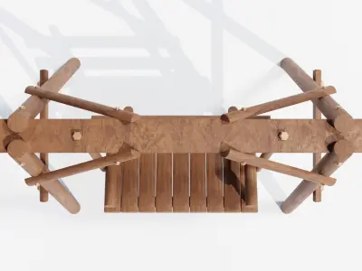 wooden swing 3D model order