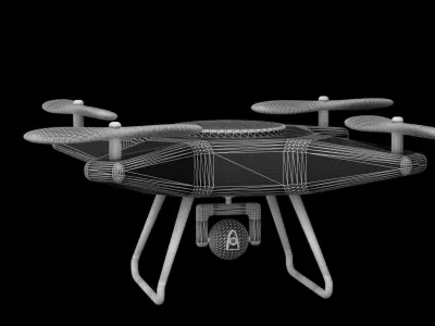 Cartoon Drone 3D model