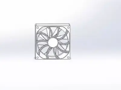 Computer fan Free 3D model