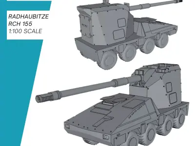 RCH 155 Radhaubitze Bundeswehr 3D print model