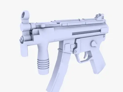 MP5K Submachine Gun Low-poly 3D model buy