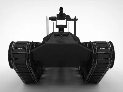 Tracked vehicle robot 3D model