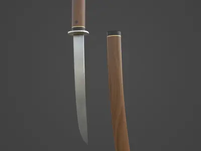 Tanto - Gameready Asset Low-poly 3D model