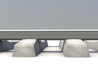 RailRoad way 3D model