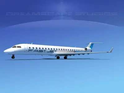 Bombardier CRJ900 Fast Jet 3D model