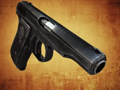 Remington Model 51 Low-poly 3D model