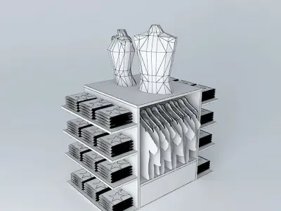 01 exhibitor white Free 3D model
