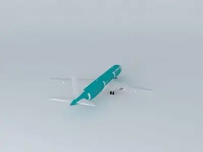 MaoriContinental Airbus A321 Free 3D model