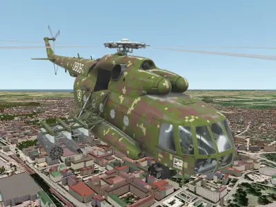 Mi-17 Slovak Air Force Animated Low-poly 3D model