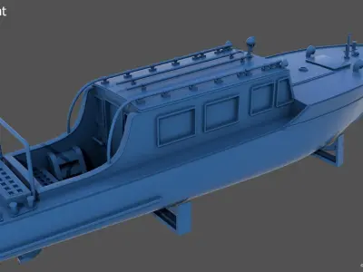 10m italian ww2 motorboat - Commercial license - 1-100 scale 3D print model