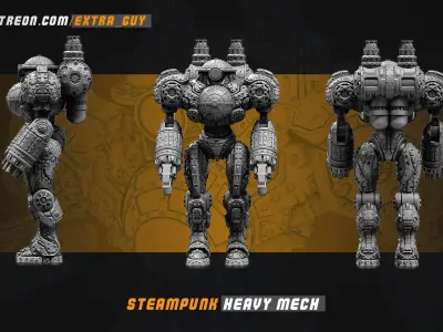 ExtraGuy April Batch Mech Bundle 3D Printable 3D print model
